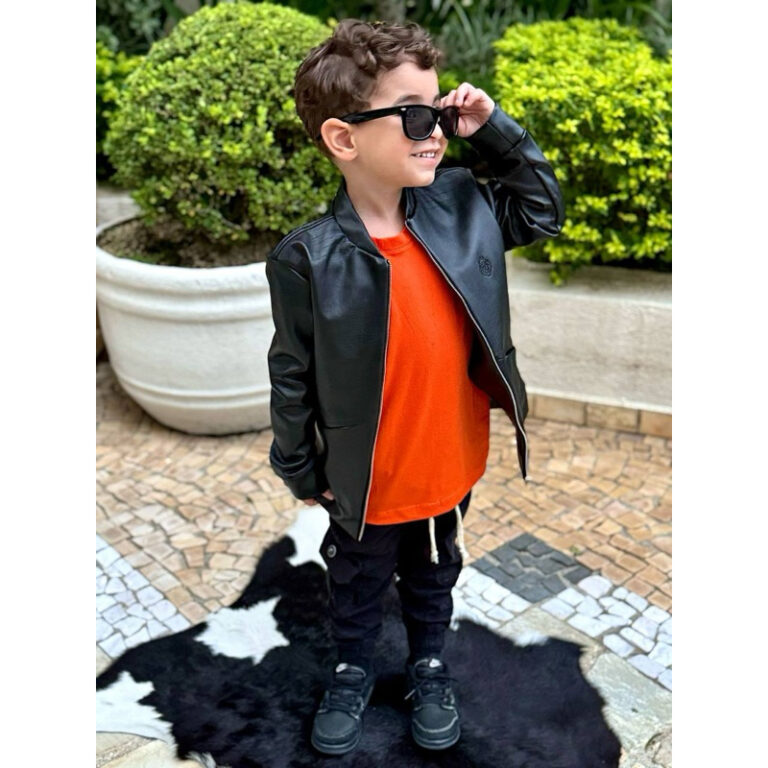 Jaqueta de Couro Infantil Menino