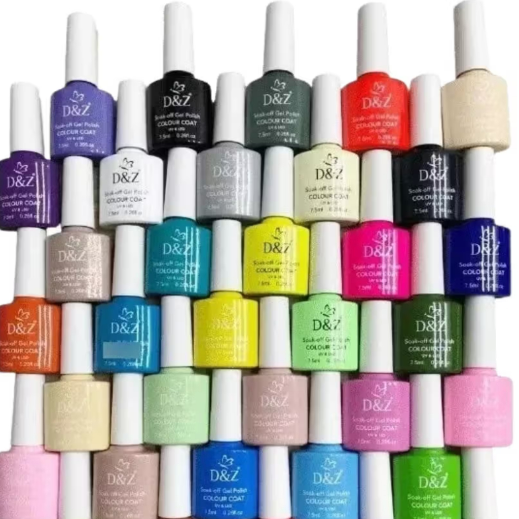 Kit 24 Esmalte em Gel Esmaltes DEZ KES Lirio Real Love Bella Rosa Decoração Atacado