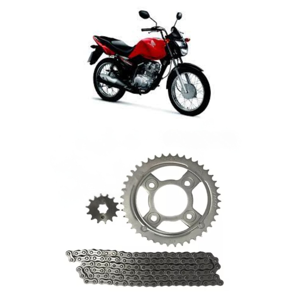 Kit Nakata Relação Novo 43×14 Honda Cg Fan 125 2014