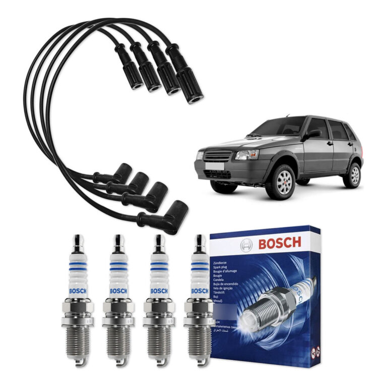 Kit Cabo E Vela de Ignição Original Bosch Fiat U