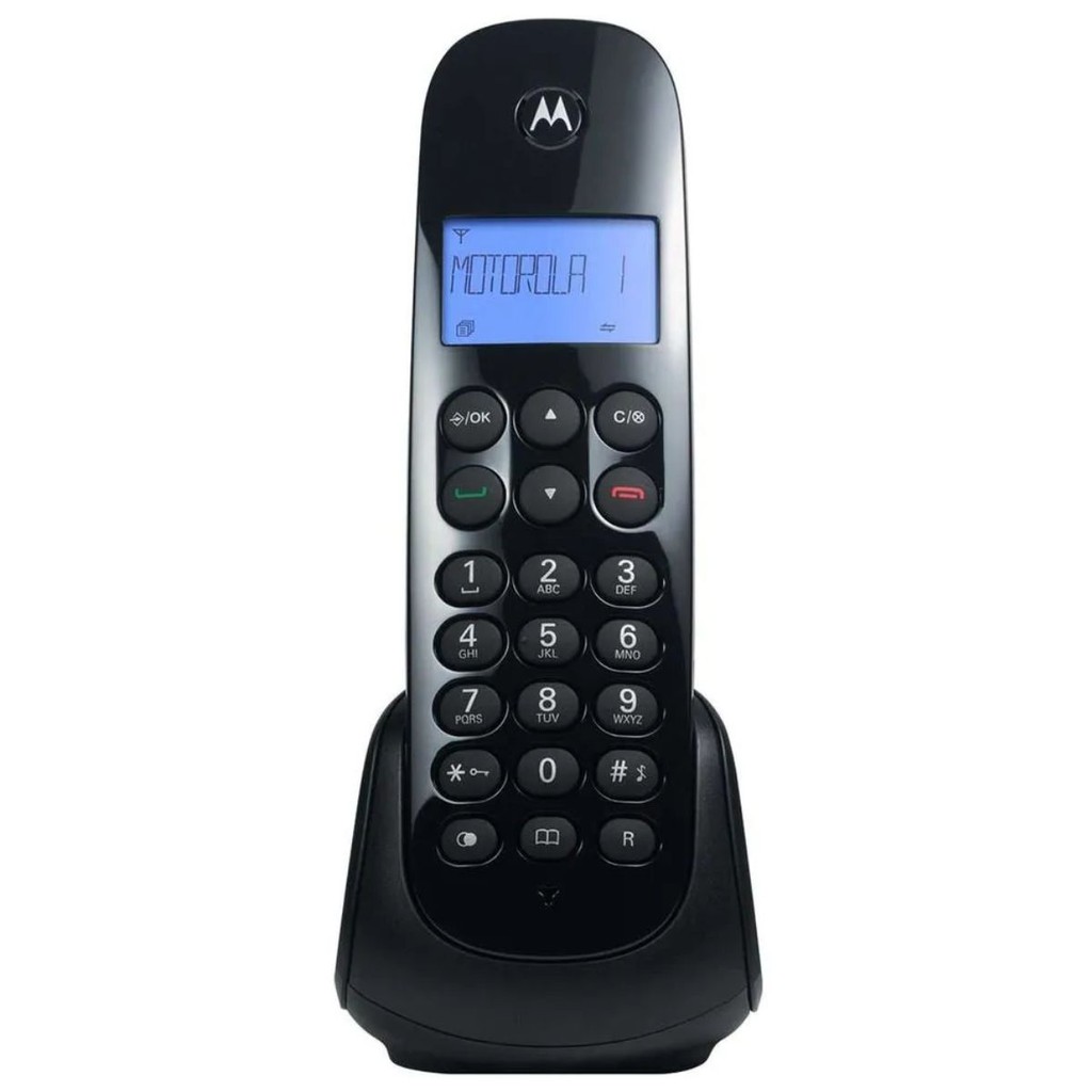 Telefone Sem Fio Digital Motorola Preto Original
