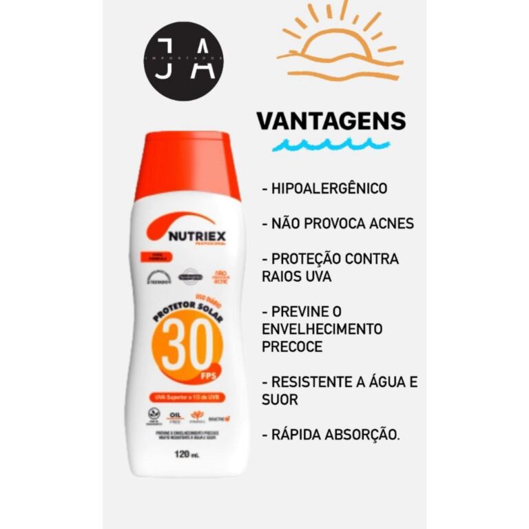 CREME NUTRIEX FPS30 PROTETOR SOLAR 120ML Envio rá