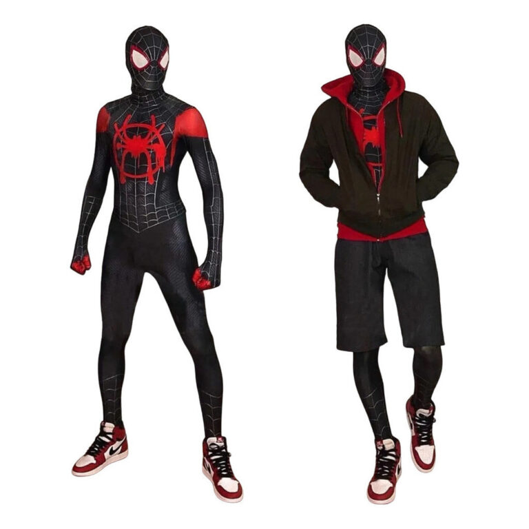 Fantasia Cosplay C/ Lentes Miles Morales Filme Hom