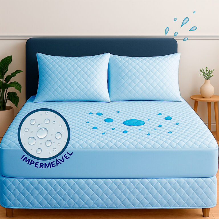 Kit Capa de Colchão Protetor Impermeável c/ 4 Ca