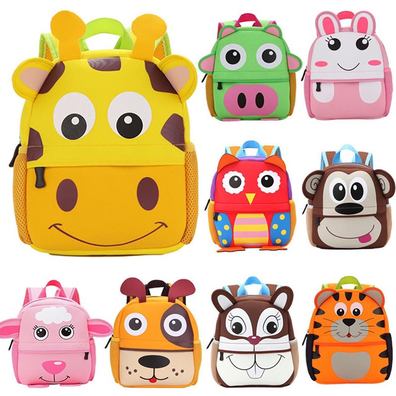 Mochila Escolar Infantil Menino Menina – Animais