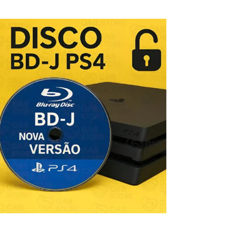 Disco De Desbloqueio Bd-j Ps4. Kit Bdj Firmware 9.