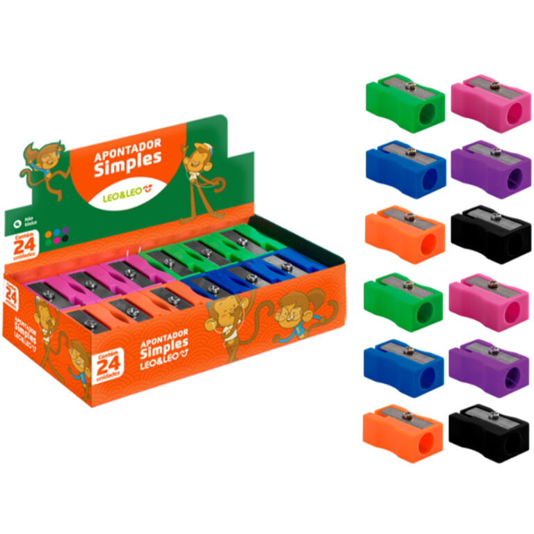 Caixa de Apontador Leo e Leo Simples com 24 unidad