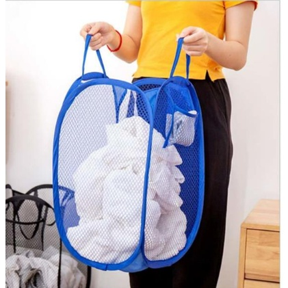 Cesto De Roupa Grande Suja De Lavanderia Dobrável