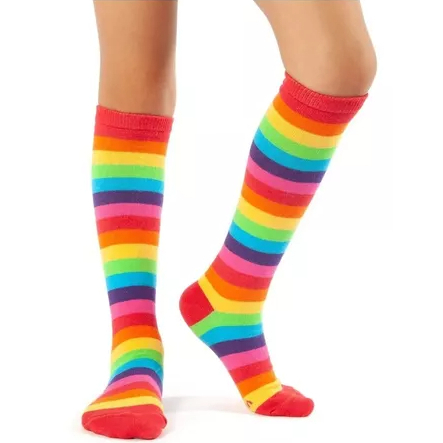 Meia Colorida Cano Médio Alto ou Longa – Me