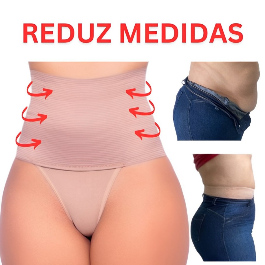 Calcinha Cinta Modeladora Reduz Medida Cintura Alta Compressão – Cinta18