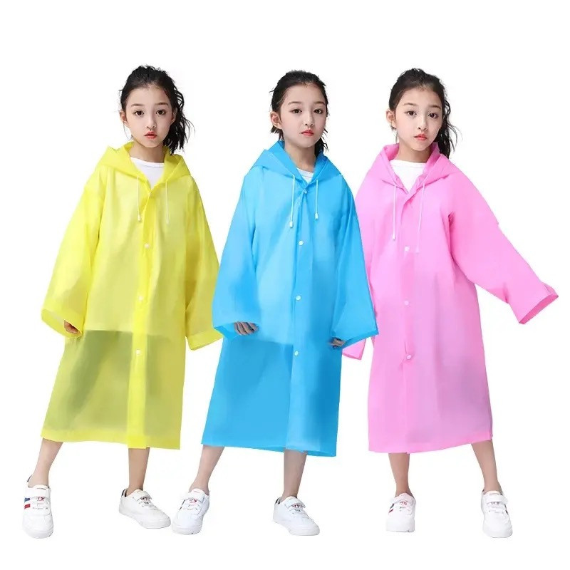 Capa de Chuva Infantil COM Capuz para Meninos e Meninas Unissex Qualidade BOA
