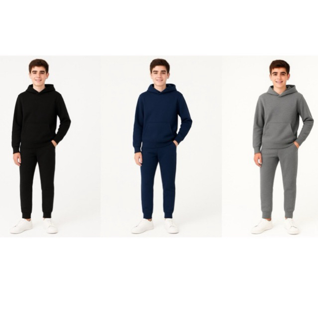 Conjunto Moletom Flanelado Masculino Outono Invern