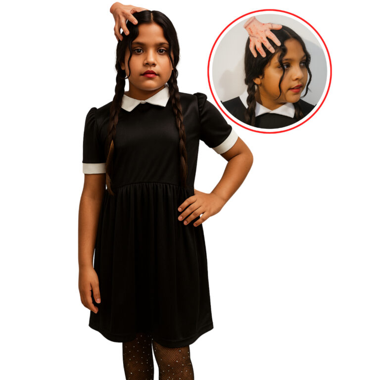 Kit Fantasia Carnaval Infantil Menina Vestido Wand