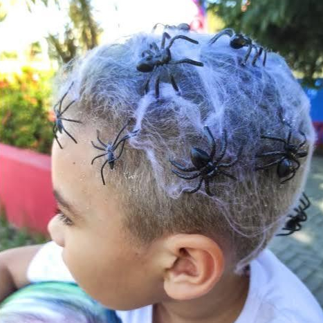 Teia de Aranha Falsa Incluso 2 Aranhas Plástico C