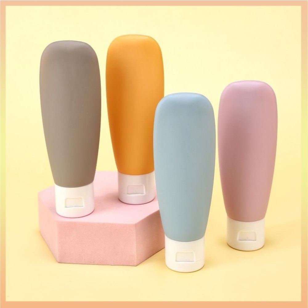 Kit Frasco Recarregável De 4pcs De Shampoo Essência Portátil Gel Ducha Pode Transportar Recipientes