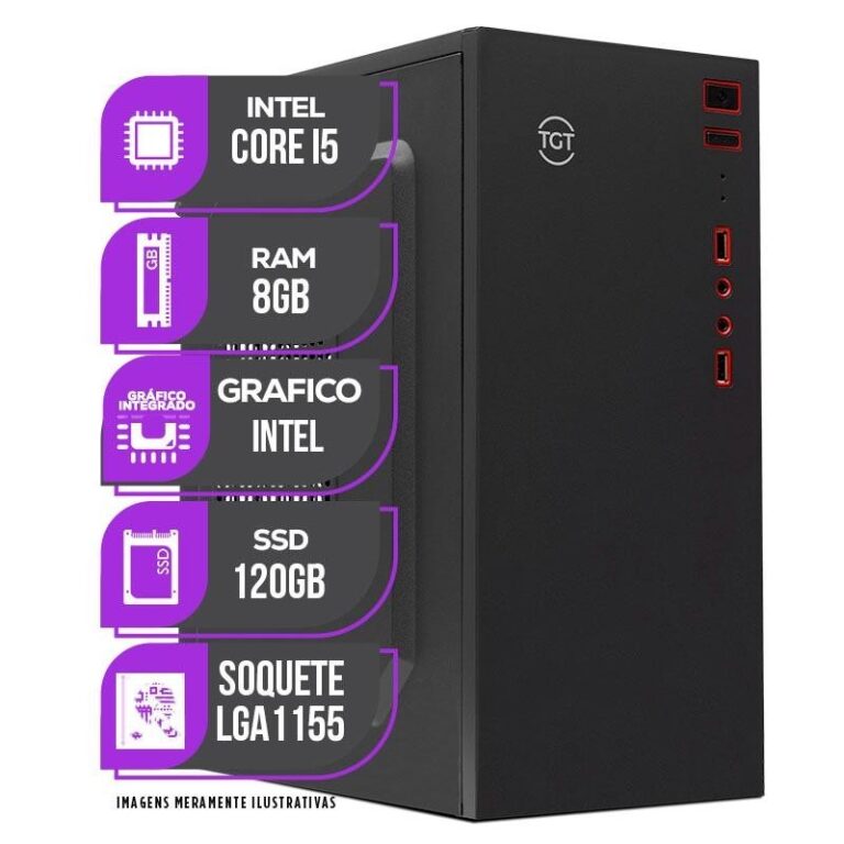 PC CPU Mancer, Intel Core I5, 8GB de memória ram,