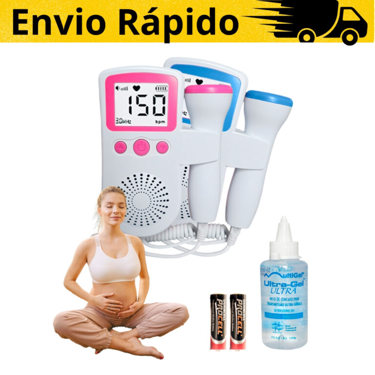 Kit Doppler Fetal Portátil Monitor Batimentos Beb