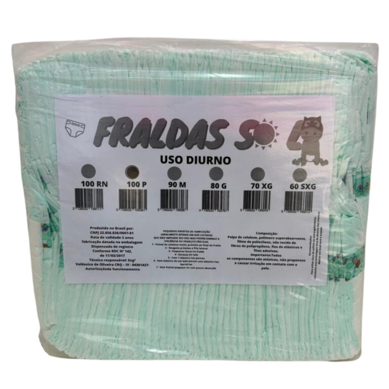 Fralda Descartável Pacotão Segunda Linha Diurna 