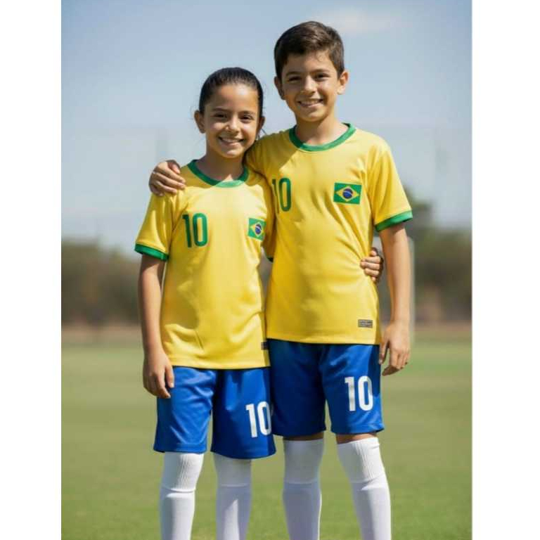 Conjunto Camiseta e Shorts Juvenil Infantil Unisse