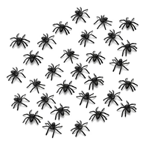 Mini Aranhas De Brinquedo C/25 Unidade