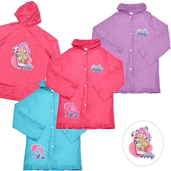 Capa de Chuva Infantil Impermeavel com touca p/ Me