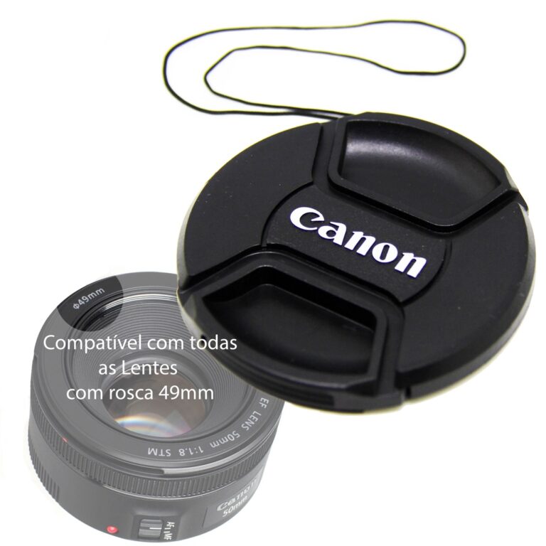 Tampa Canon 49mm com Cordão p/ Lente EF 50mm f/1.