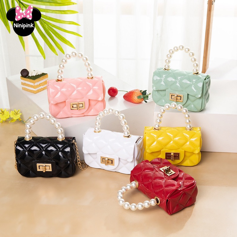Bolsinha Infantil Mini Bag Blogueirinha Transversal Pérolas