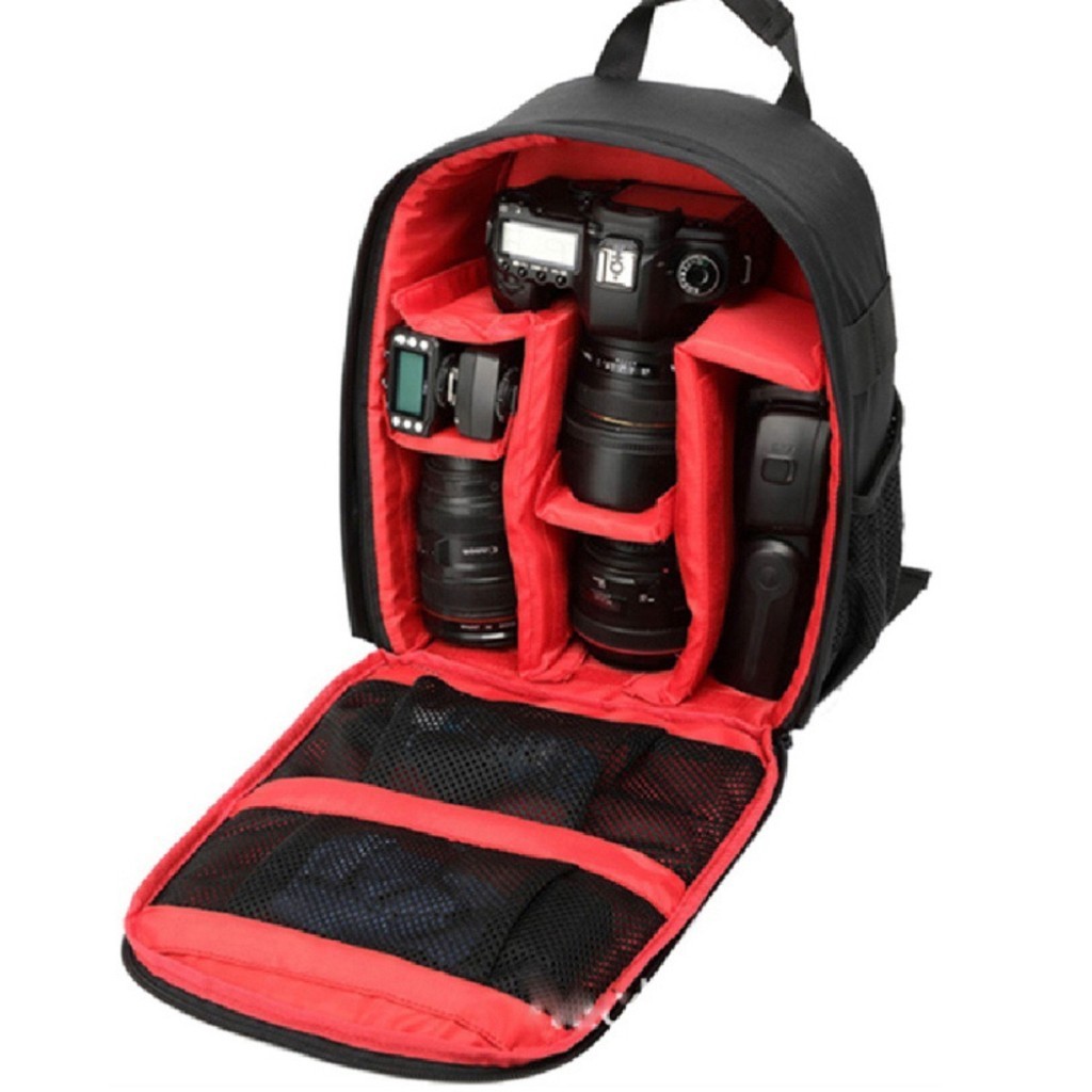 Mochila Para Câmera  Fotografica Compacta E Acessórios C/ Alça Para Tripé