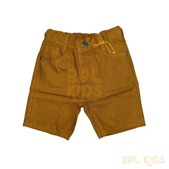 Bermuda Brim Sarja Color Branca Preta e Bege Menin