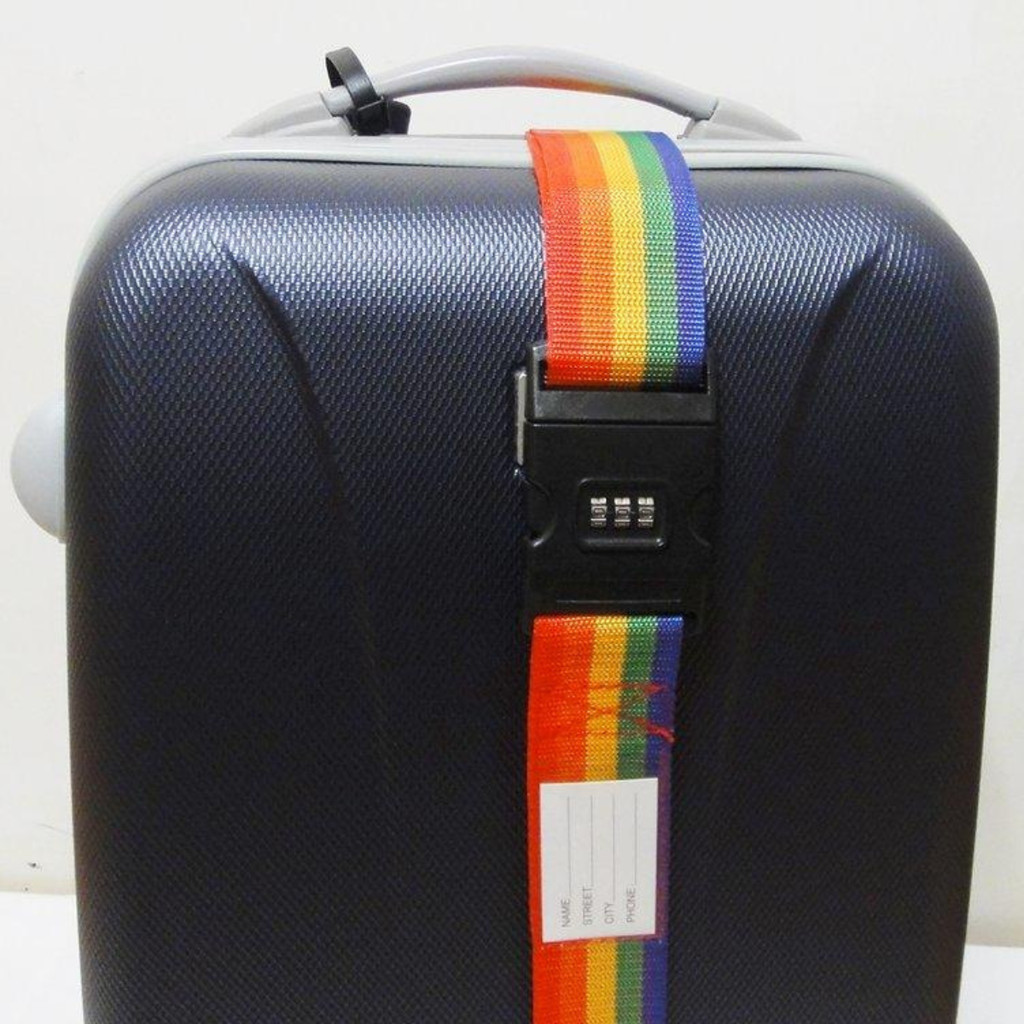 Cinta Fita para Mala de Viagem Ajustável com Fechamento por Senha 3 Dígitos  Segurança e Proteção