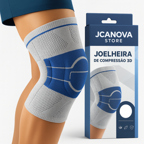 Joelheira Ortopedica De Compressão Ajustável Ten