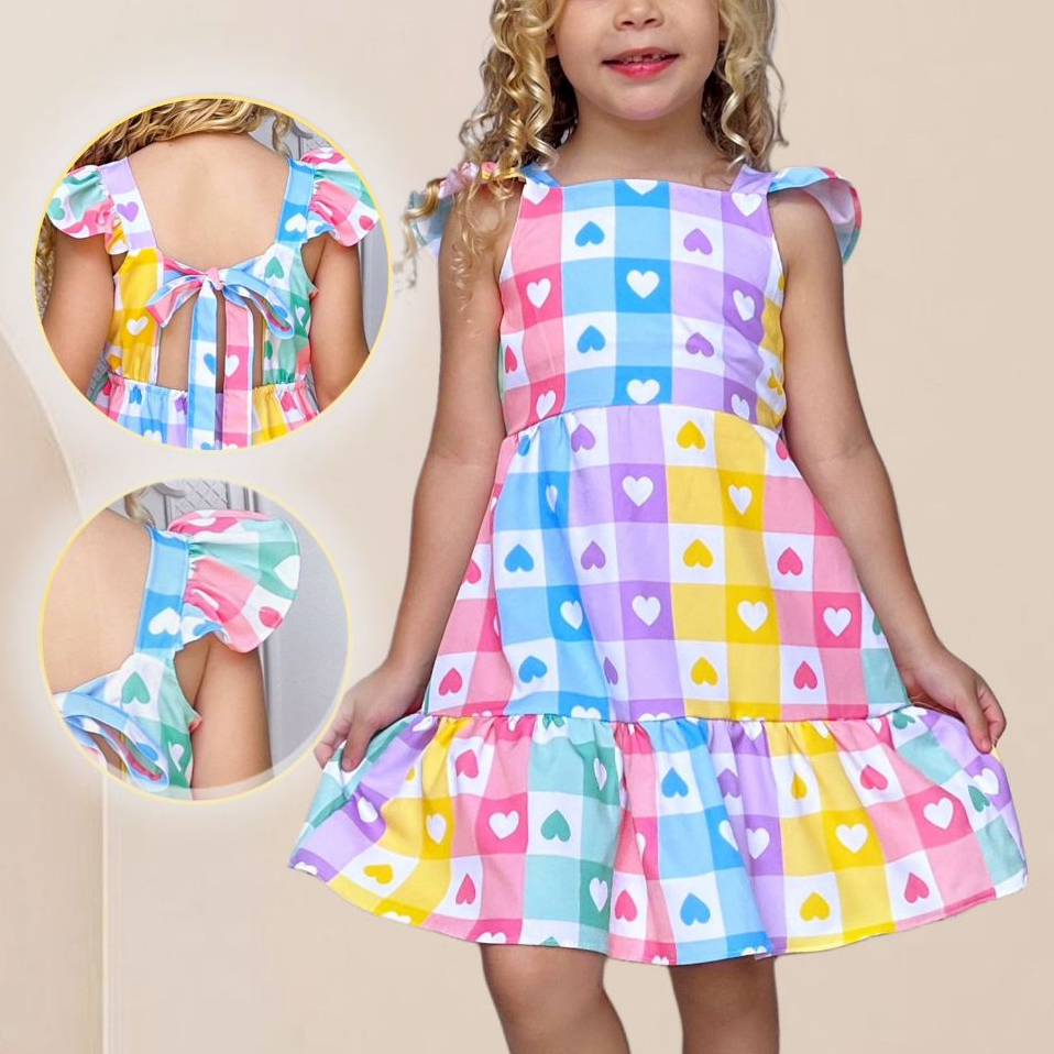 Vestido Infantil Menina Luxo Para Festas Disponível Em 2 Cores