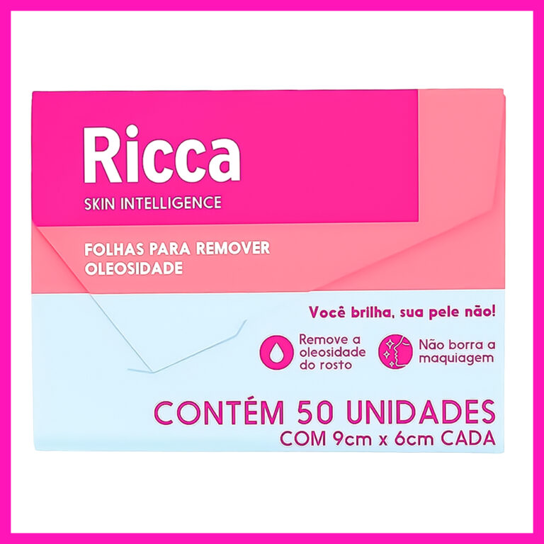 Ricca Folhas para Remover Oleosidade (Remove a Ole