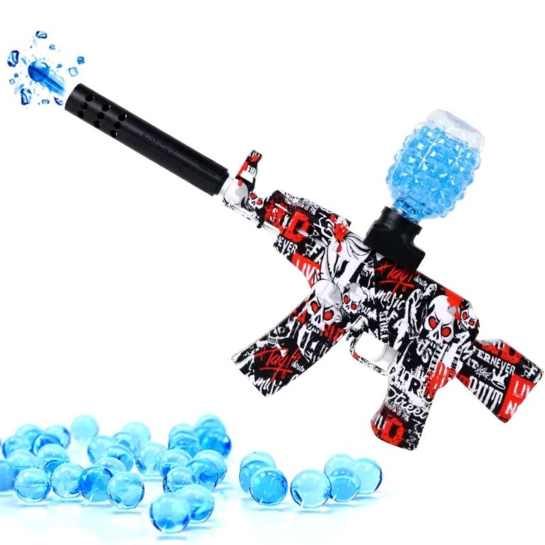 Arma Elétrica Lança Bolinhas De Gel Com Bolinhas