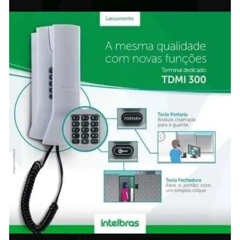 Terminal Dedicado Tdmi 300 Intelbras p apartamento