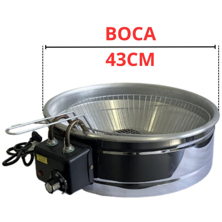 Fritadeira elétrica tacho de 10 litros boca 43cm 