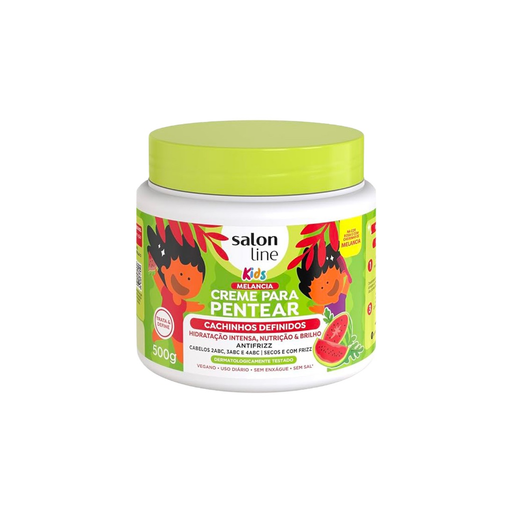 Creme Para Pentear Melancia Kids Cachinhos Definidos 500g