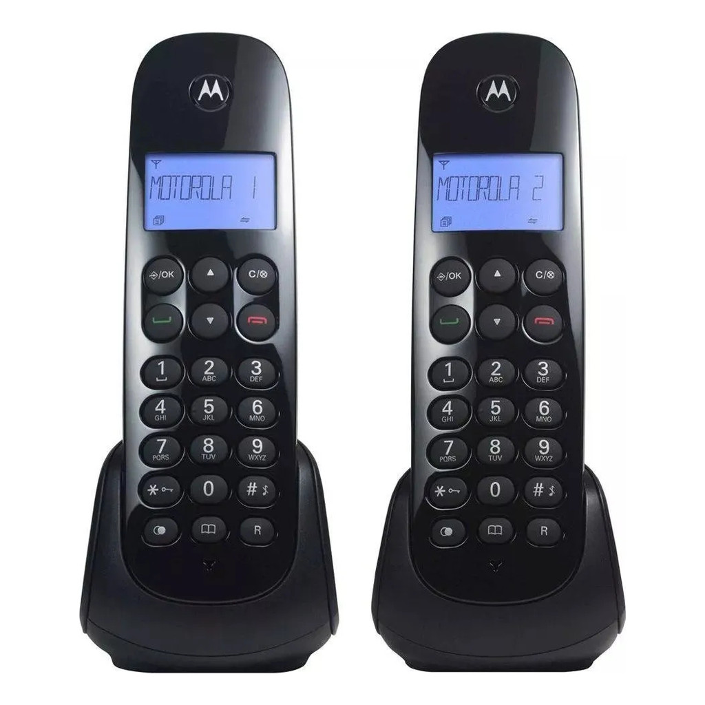 Telefone sem Fio Motorola MOTO700-MRD2 +1 Ramal com Identificador de Chamadas