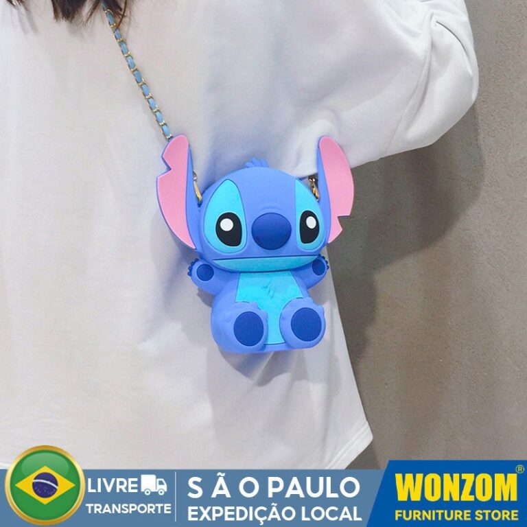 Bolsa Disney Stitch Para Mulheres, Novo Nicho Saco