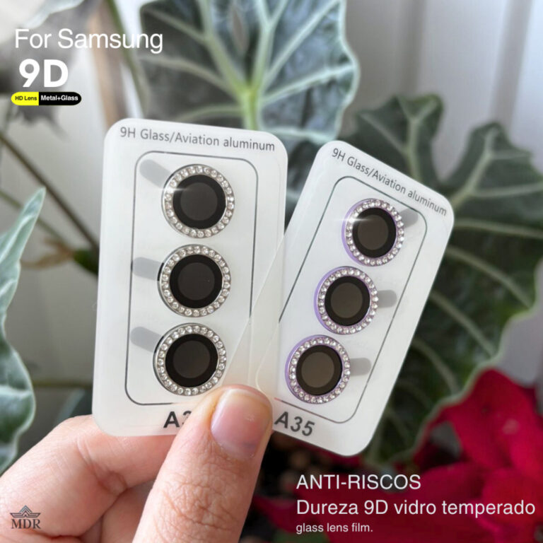 KIT CÂMERA DIAMANTE STRASS GALAXY A55/A15/A54/A34