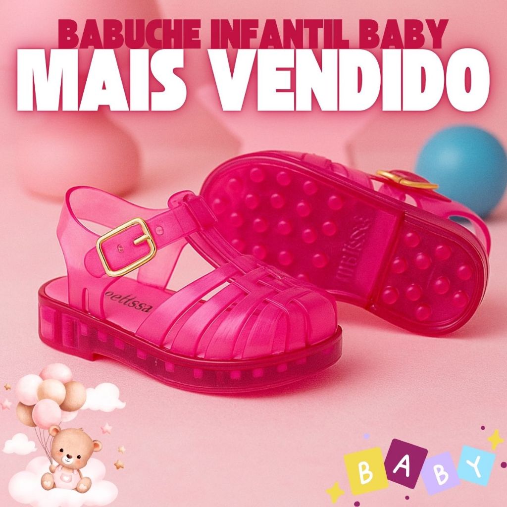 Sandália Baby Aberta BB Bebê Do 17 Ao 24 Confortável Sensação Dia a Dia Envio Imediato Promoção