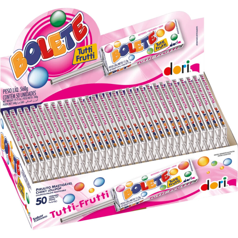 Pirulito Mastigável Bolete Tutti-frutti C/50 Unid