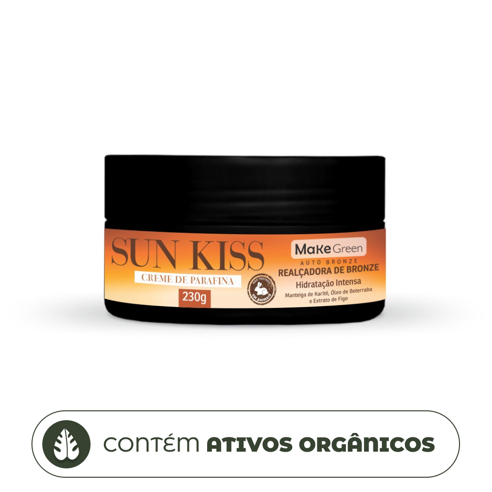 Parafina Bronze Bronzeador Bronzeadora Corporal Turbo – Sun Kiss MakeGreen 230grs