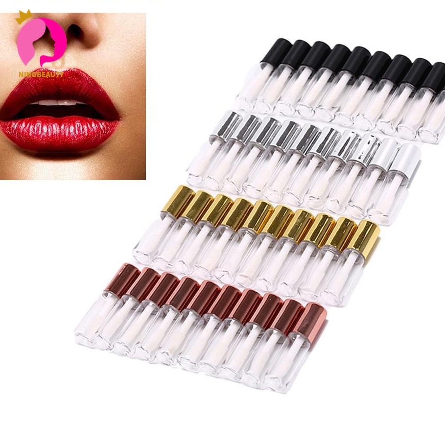 KIT 10 TUBOS Gloss Vazio 1.2ml – Recarregável, Viagem