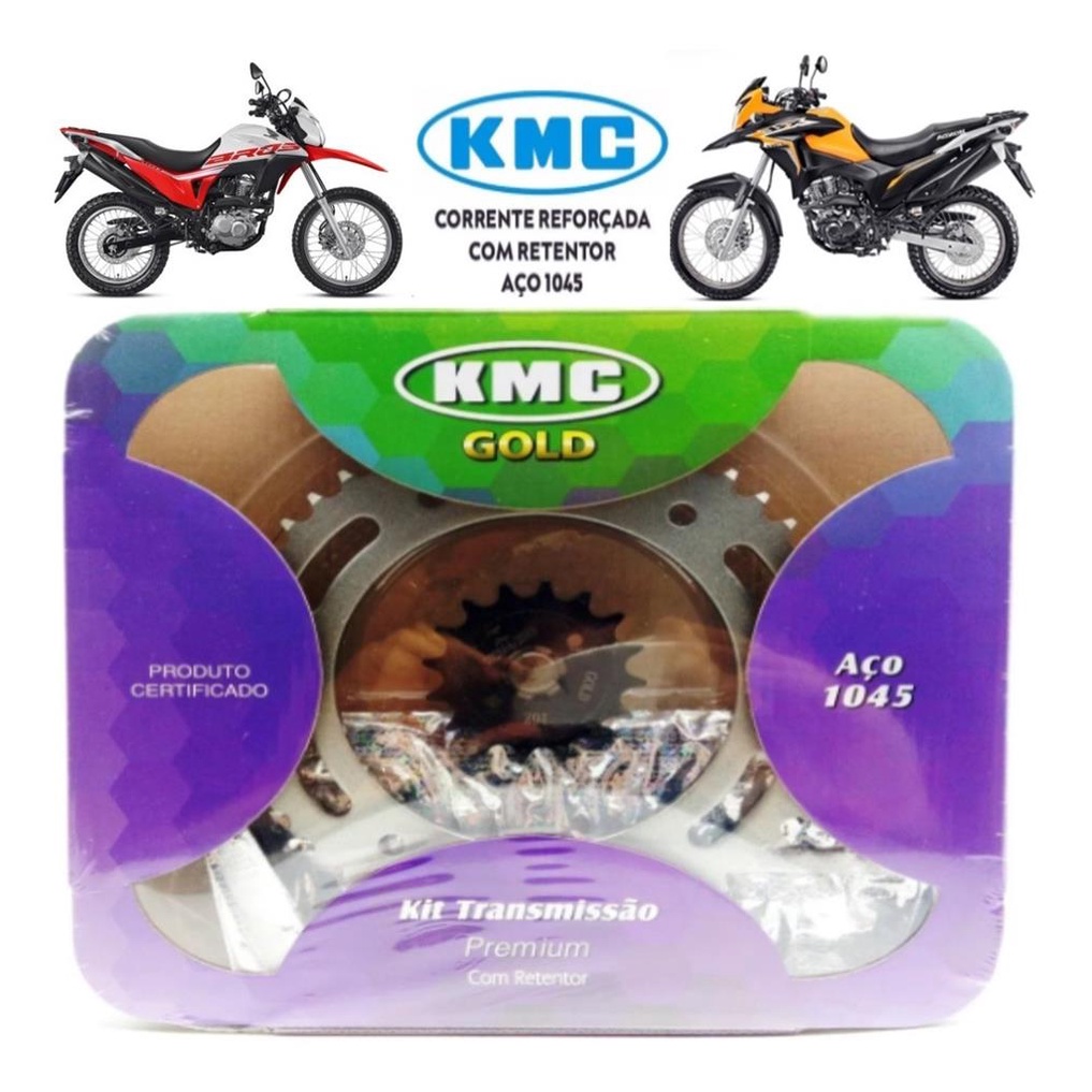 Kit Relacao Tracao Transmissao Nxr Bros 160 Xre 190 2015 2016 2017 2018 2019 2020 2021 2022 2023 Com