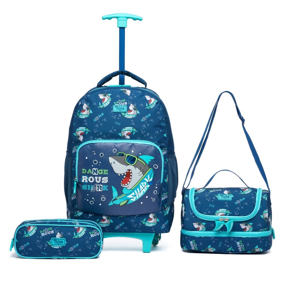 Kit Mochila Rodinha Acoplada Alças Reforçado Yupe