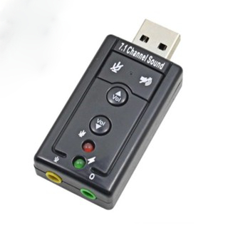 Placa De Som Usb 7.1 Canais Adaptador Audio Fone D