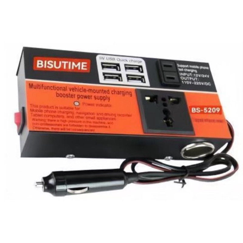 Inversor De Potência Para Carro ANP 1500W Pico DC 12V/24V A 110V/220V Viagem Do Conversor 6 USB-envi