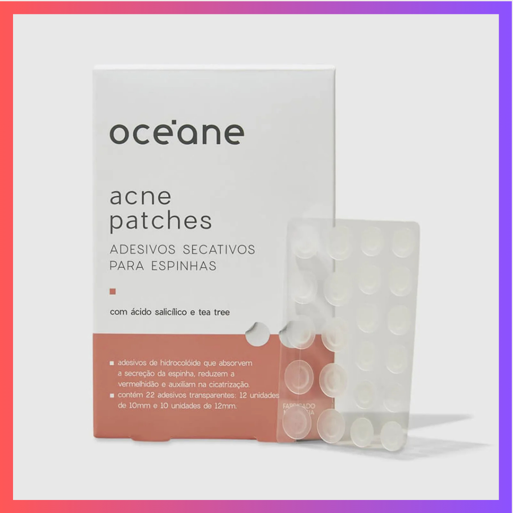 Oceane – Adesivos Secativos para Espinhas com Ácido Salicílico – Acne Patches 22un