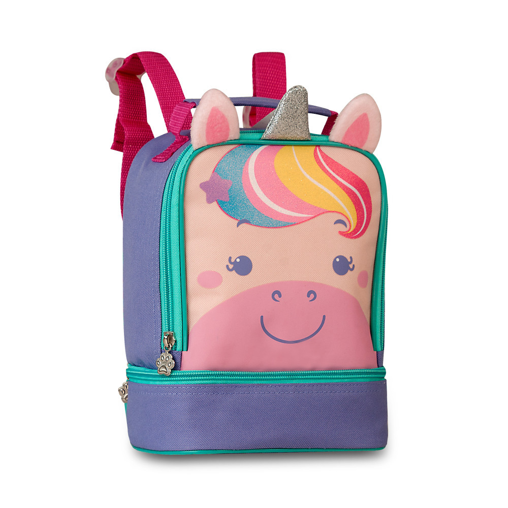 Lancheira Térmica Infantil com Alça – Unicornio Roxo
